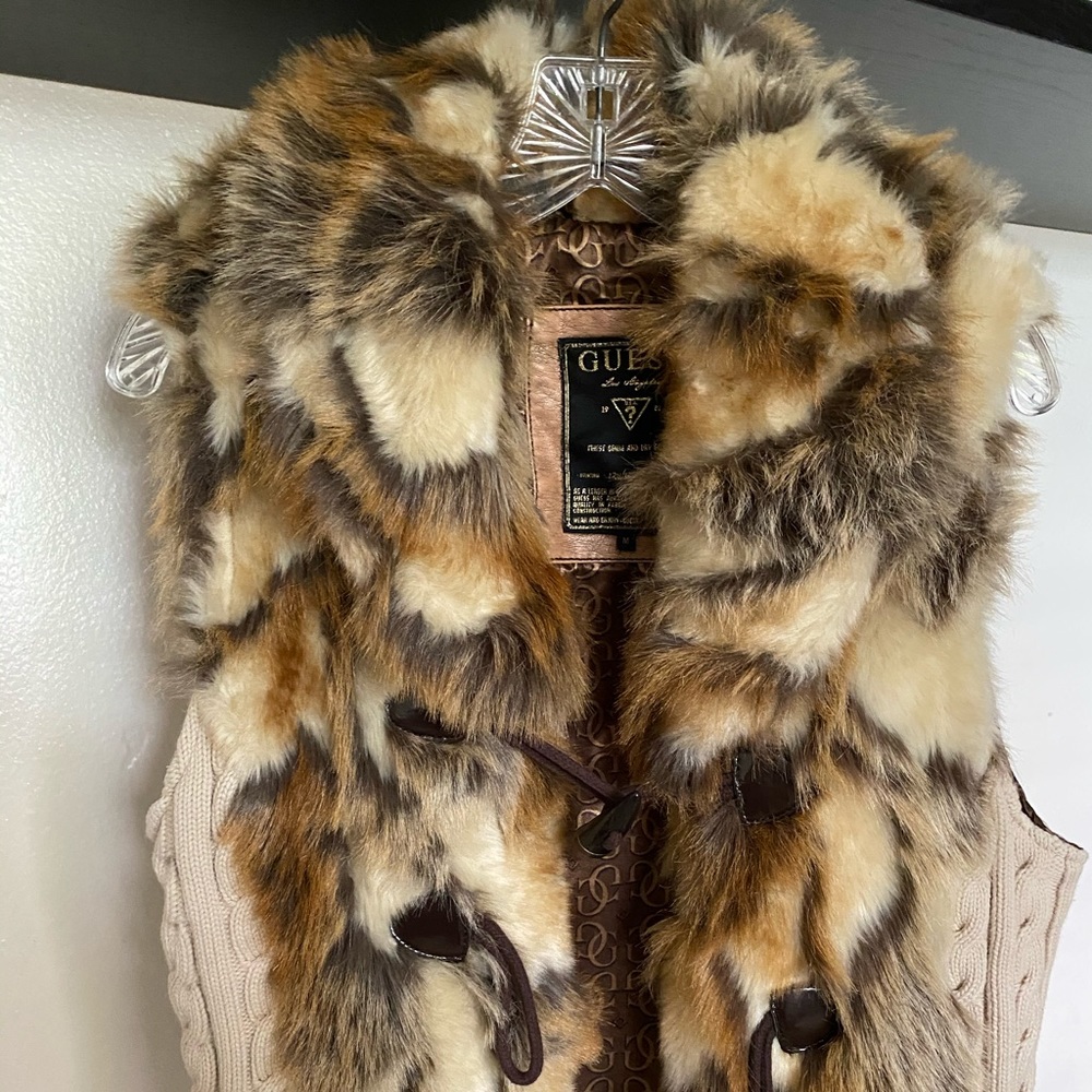 Guess faux fur vest